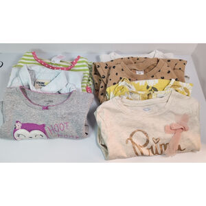 Kid's clothing 2T-5yr (Carter's, H&M, etc.)~7 pc. Girls lot~All 100% Cotton